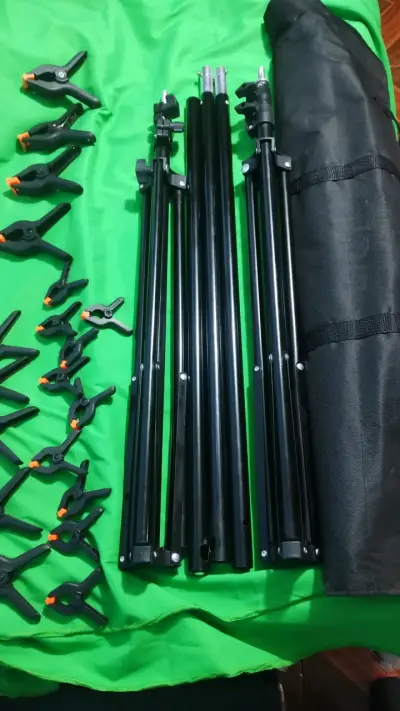 Kit de Soporte para Telón de Fondo con Abrazaderas - miniatura 1
