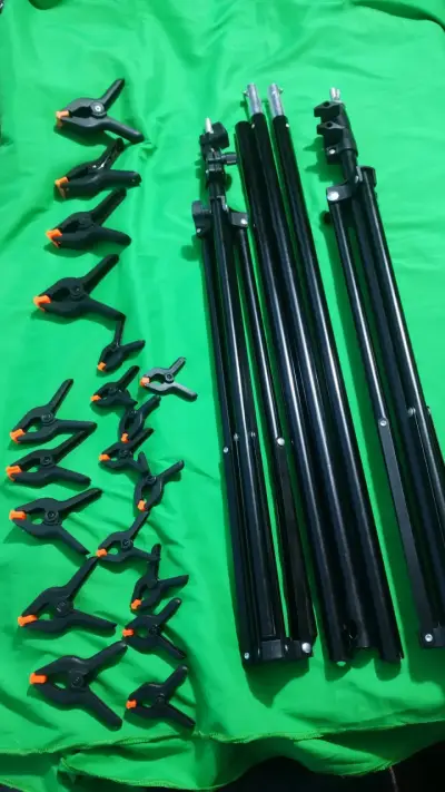 Kit de Soporte para Telón de Fondo con Abrazaderas - miniatura 2