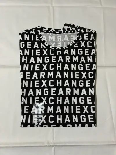 Polera Armani Exchange Negra con Logo - miniatura 1