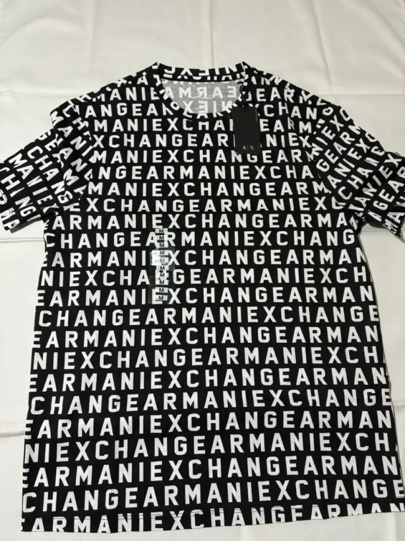 Polera Armani Exchange Negra con Logo - 2