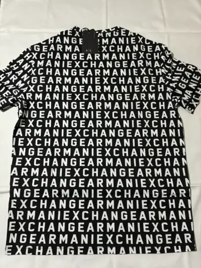 Polera Armani Exchange Negra con Logo - miniatura 3