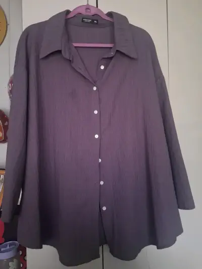 Blusa morada de mujer talla 3XL Shein Curve - miniatura 1