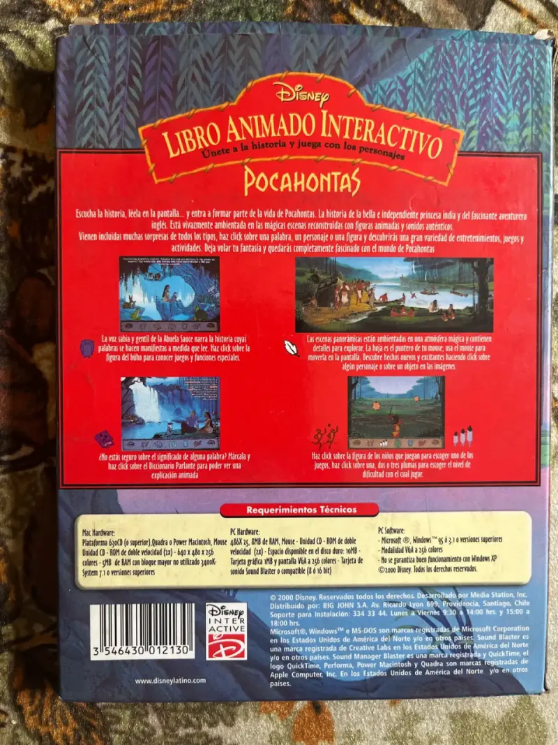 Libro Animado Interactivo Pocahontas para PC y Mac - 2
