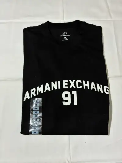 Polera Negra Armani Exchange 91 Talla M - miniatura 1