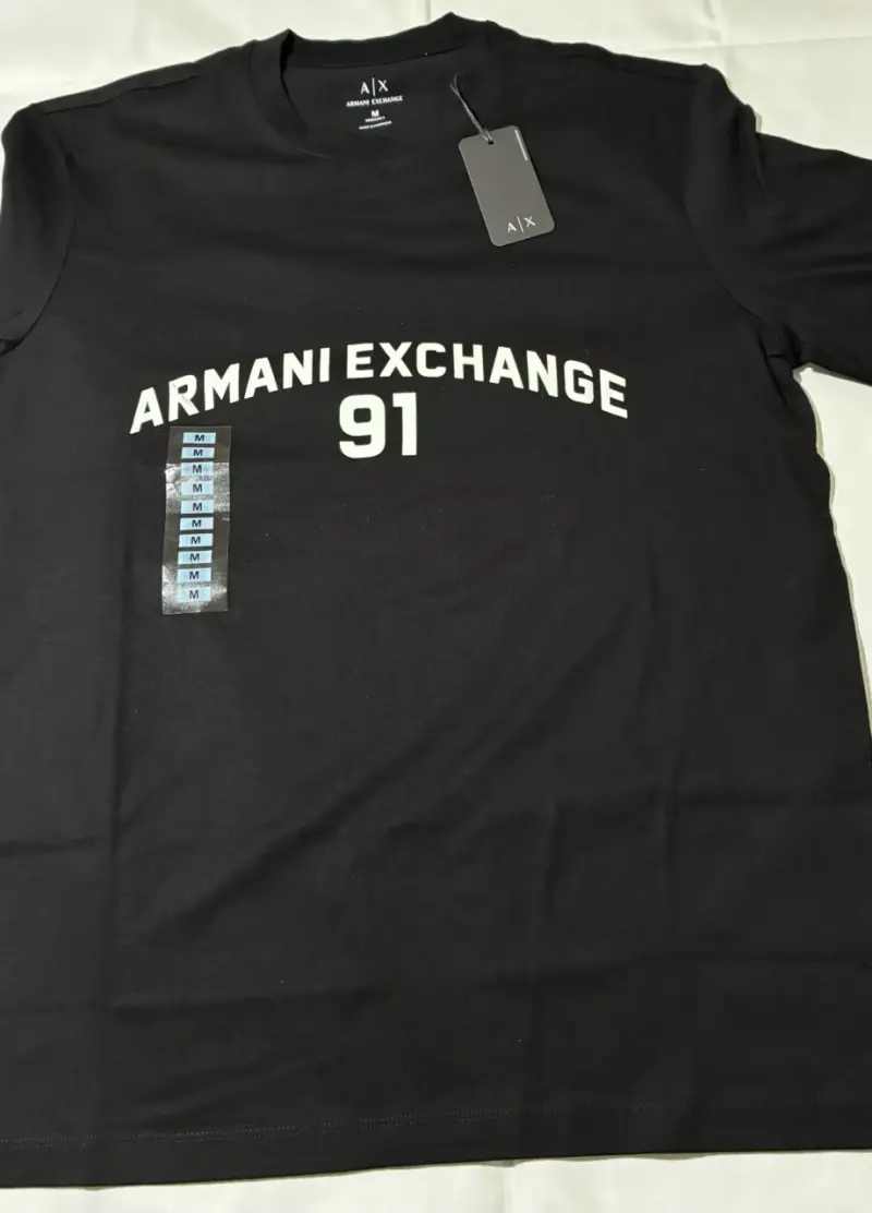 Polera Negra Armani Exchange 91 Talla M - 2