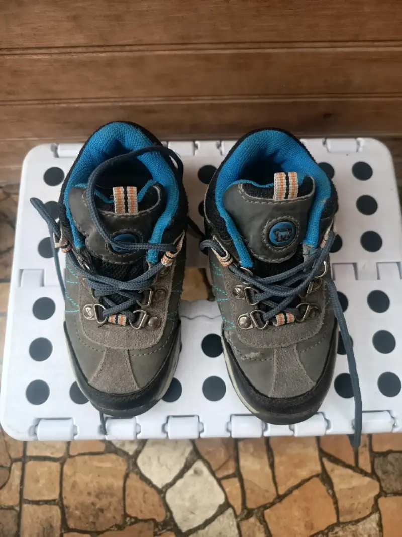 Botas de montaña para niños color gris y azul - 3