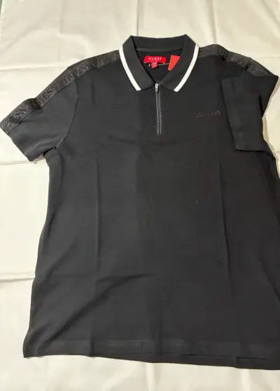 Polera Polo Negra Guess para Hombre - miniatura 1
