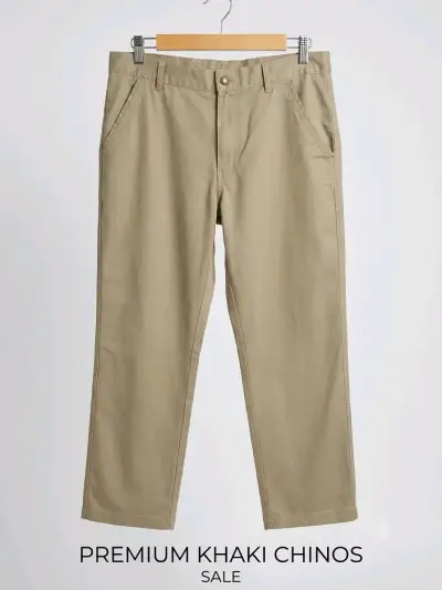 Pantalones chinos khaki Van Heusen - miniatura 1