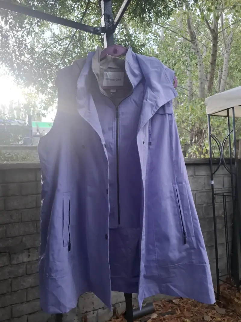Corta viento sin mangas lavanda para mujer - 2