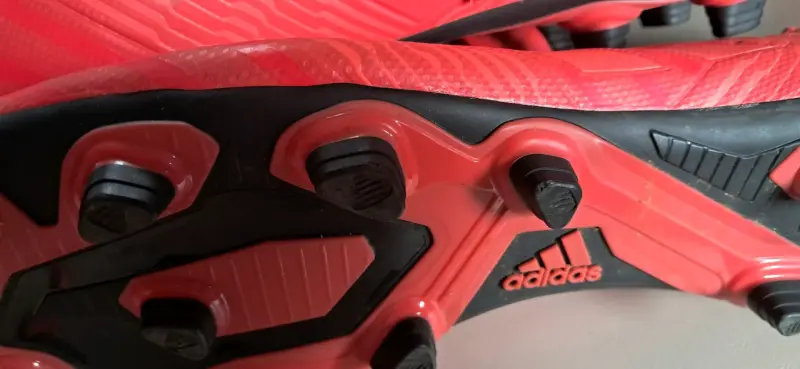 Botines de fútbol Adidas rojos talla 44 - 3
