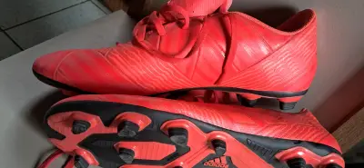 Botines de fútbol Adidas rojos talla 44 - miniatura 4