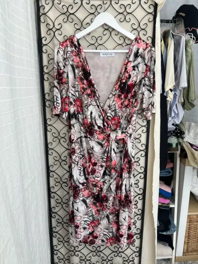 Vestido estampado floral Mary Cox - miniatura 1