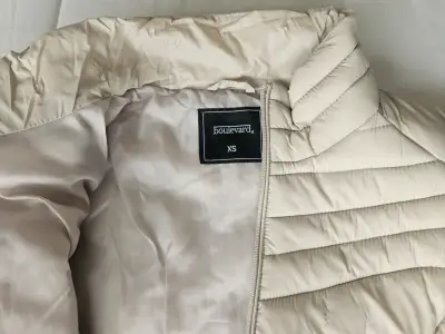 Parka beige para mujer Boulevard XS - miniatura 2