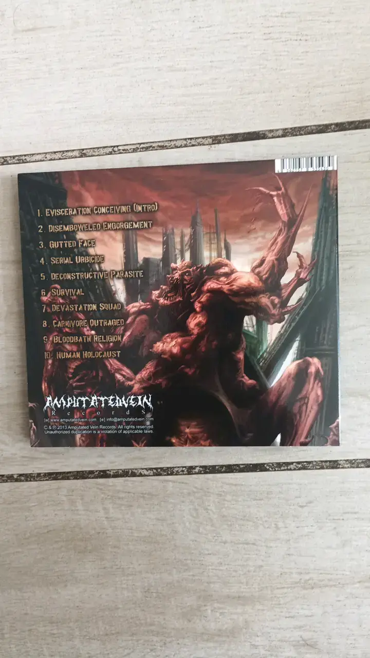 CD de música Serial Urbicide de banda de metal - 2