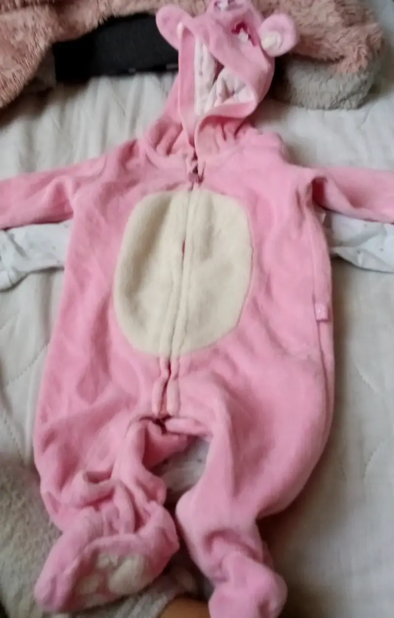 Conjunto de enteritos para bebé en tonos rosados - 4