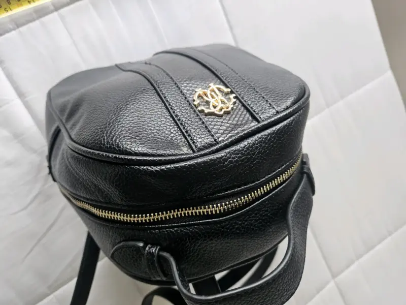 Mochila de ecocuero negra Roberto Cavalli - 3