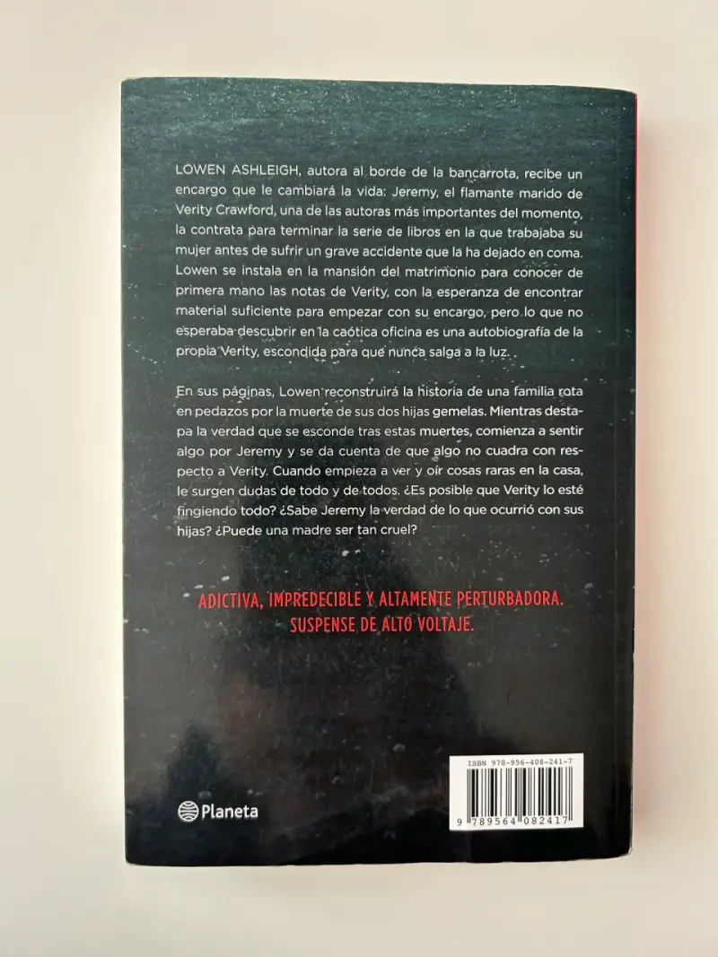 Libro Verity de Colleen Hoover - 2