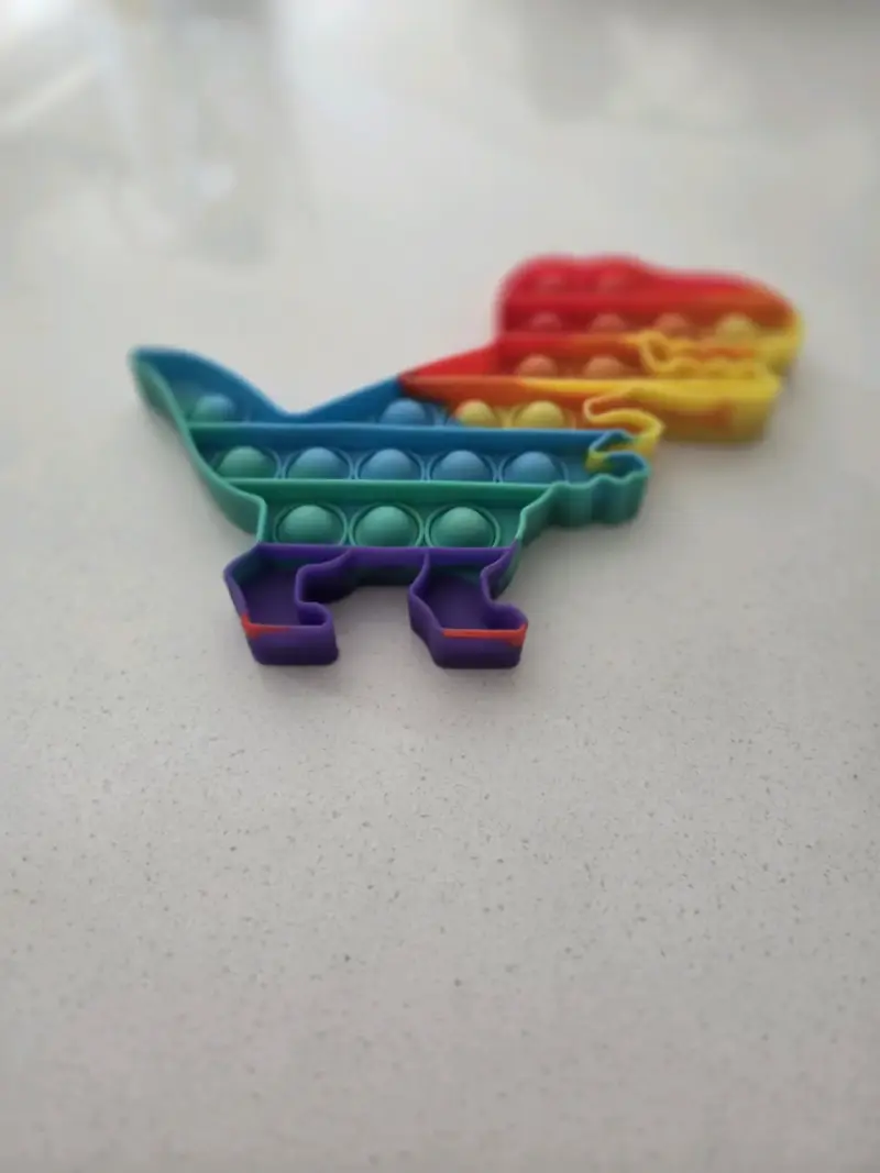 Juguete Pop It de silicona arcoíris