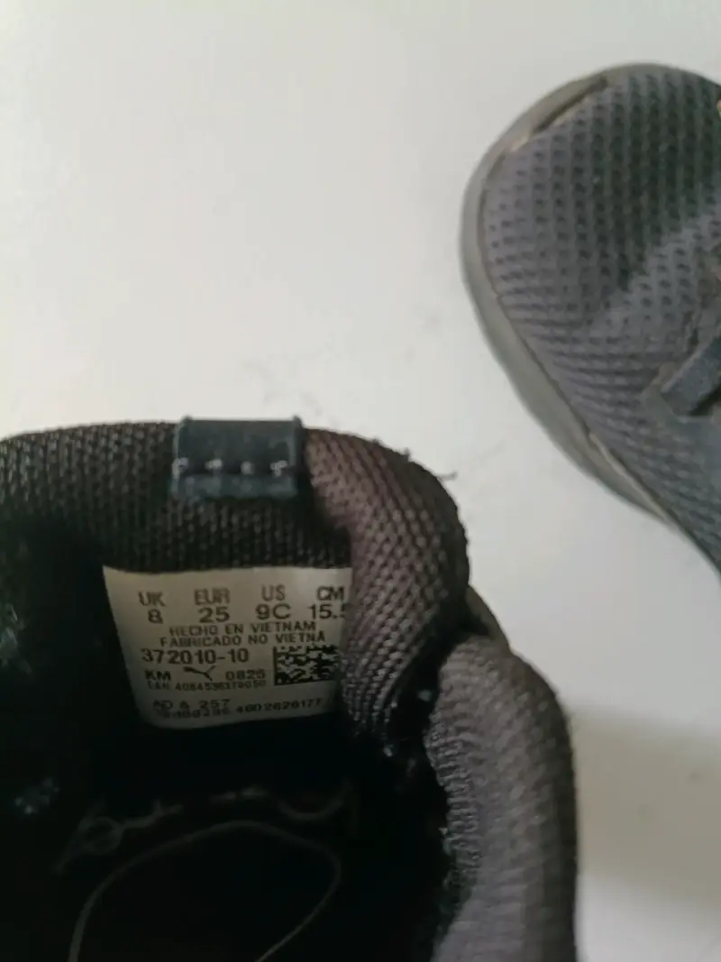 Zapatillas deportivas negras para niños Puma - 3