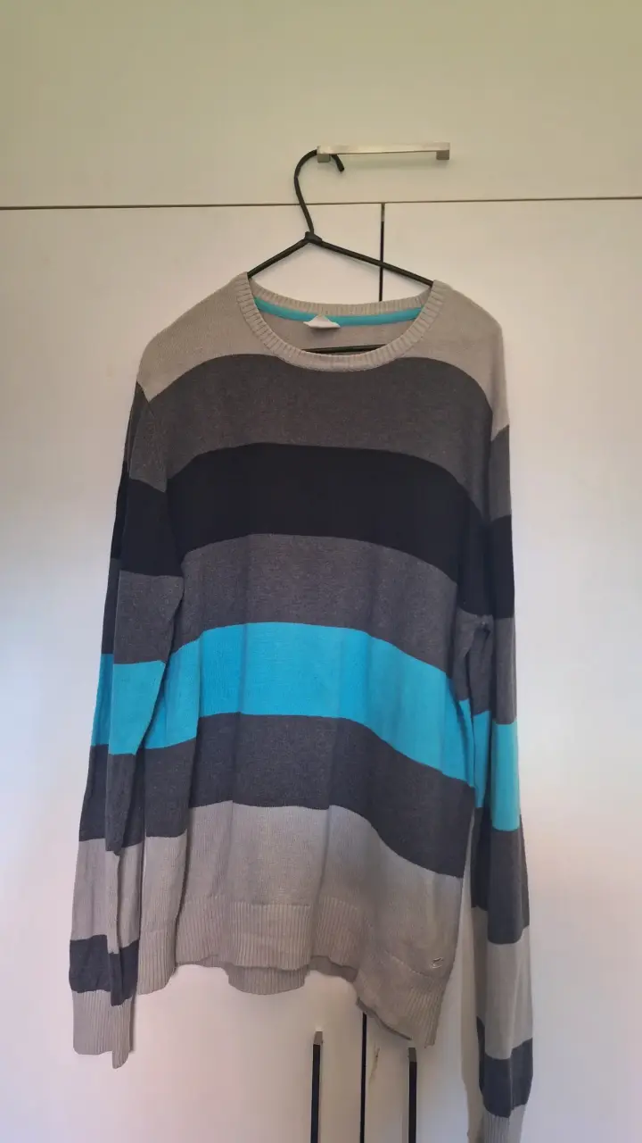 Suéter de rayas multicolor para hombre - 1