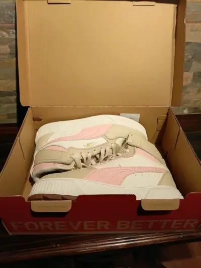 Zapatillas altas Puma beige y rosado - miniatura 5