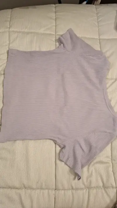 Top de mujer Zara color lavanda - miniatura 2