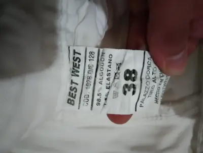 Pantalones blancos rasgados Best West talla 38 - miniatura 3