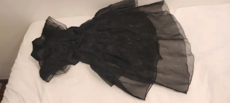 Disfraz Vestido fiesta Merlina Addams talla 4 años - 1