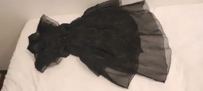 Disfraz Vestido fiesta Merlina Addams talla 4 años - miniatura 1