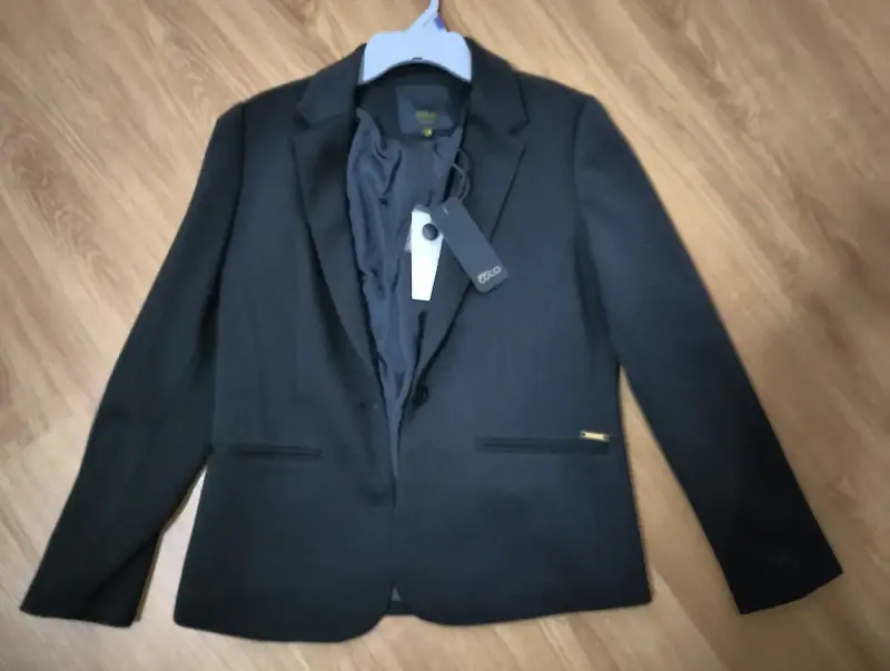 Blazer negro para mujer Stefano Cocci talla S - 1