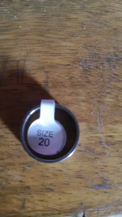 Anillo de acero inoxidable talla 20 - miniatura 1