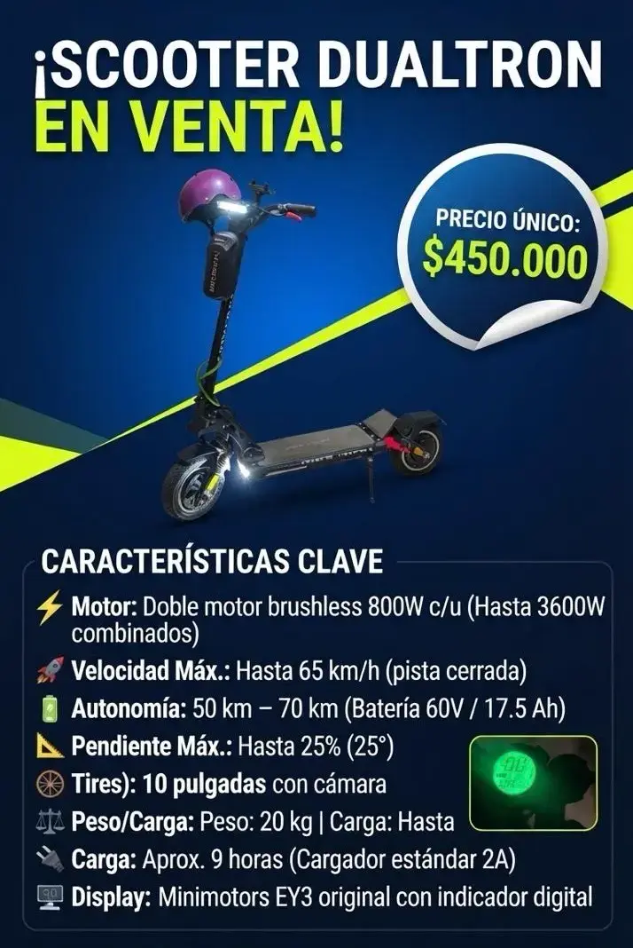 Scooter Eléctrico Dualtron con Doble Motor - 4
