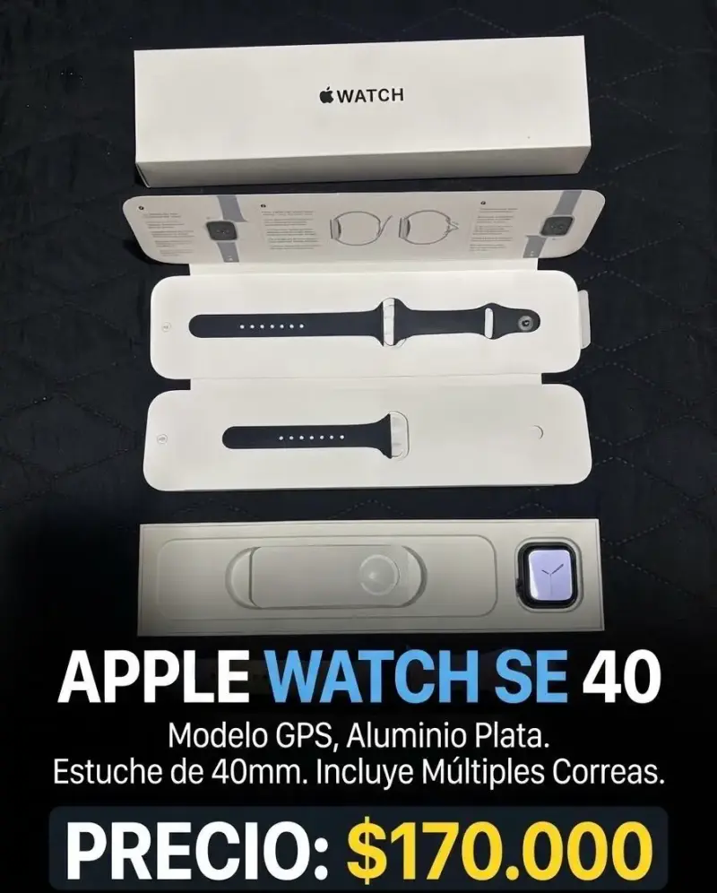 Apple Watch SE 40mm GPS Aluminio Plata