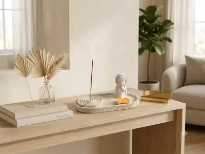 Colgante aromático de flor de yeso hecho a mano - miniatura 3