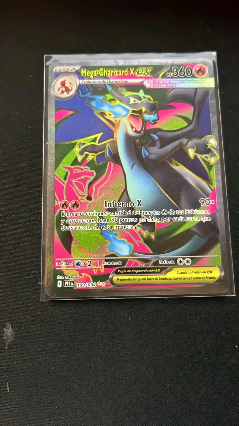 Carta Pokémon Mega Charizard X EX 109/094