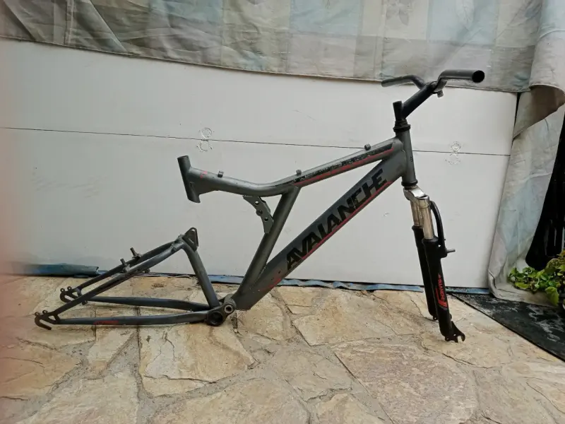 Marcos de bicicleta doble suspensión MTB aro 26 - 3