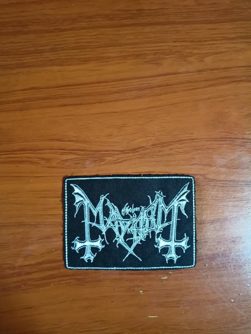 Parche bordado de banda Mayhem