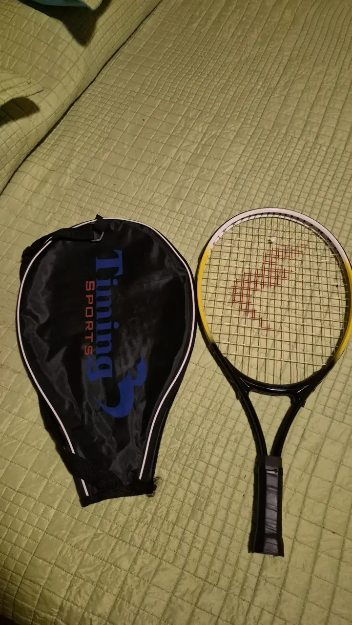Raqueta de tenis Timing Sports con funda