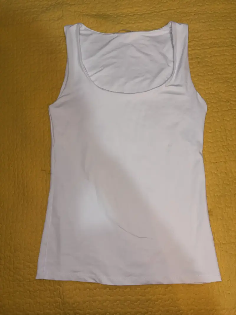 Polera sin mangas blanca Zara talla S - 2