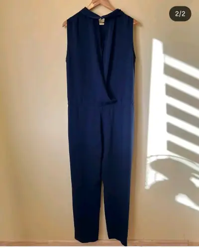 Enterito azul sin mangas para mujer - miniatura 2