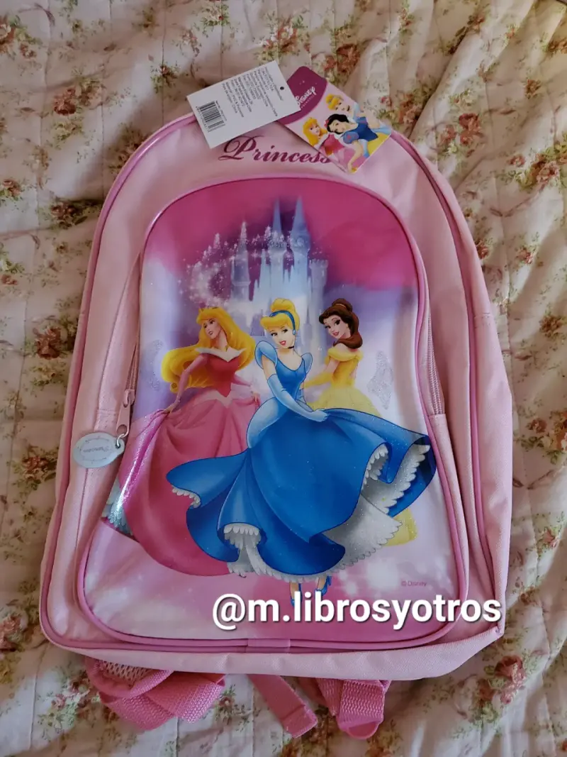 Mochila infantil Princesas Disney rosa - 1