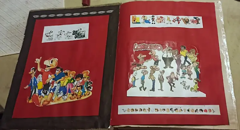 Álbum de recortes de Condorito alredor de 500 pgs