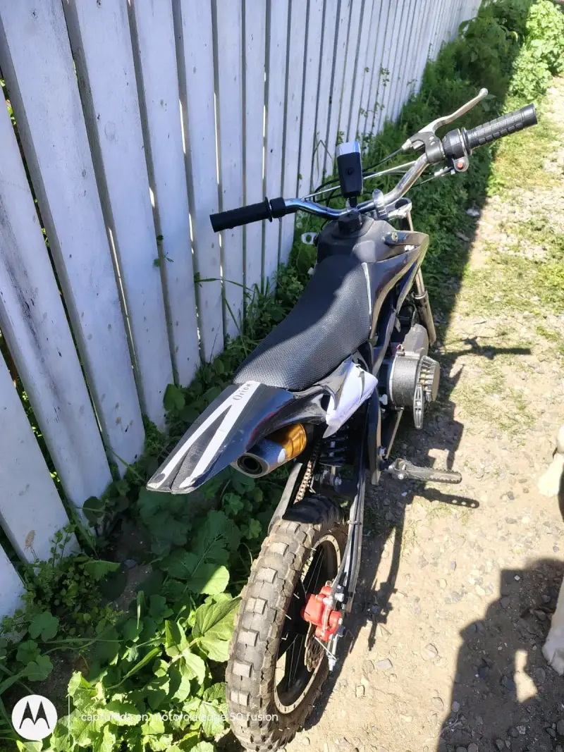 Mini moto cross para niños color negro 50hp - 2