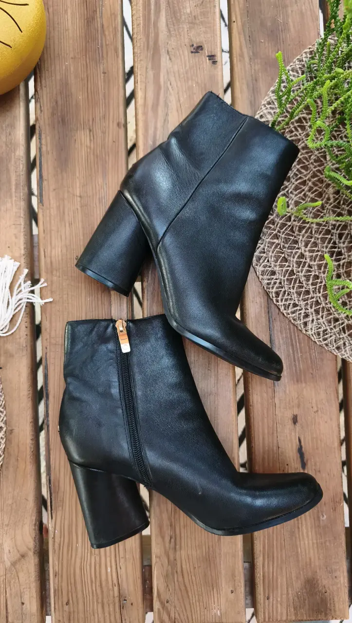Botines de cuero Guess originales negros - 4