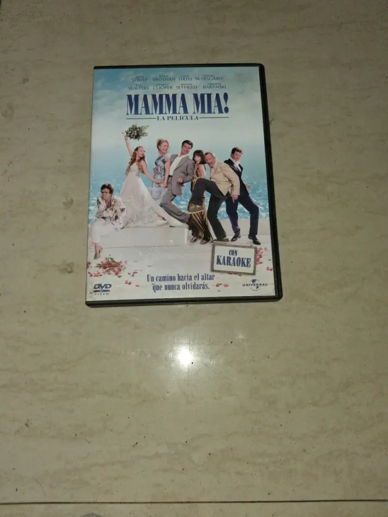 DVD Mamma Mia La Película con Karaoke
