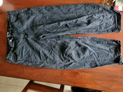 Jeans Baggy Negros Sybilla Talla 46 - miniatura 1