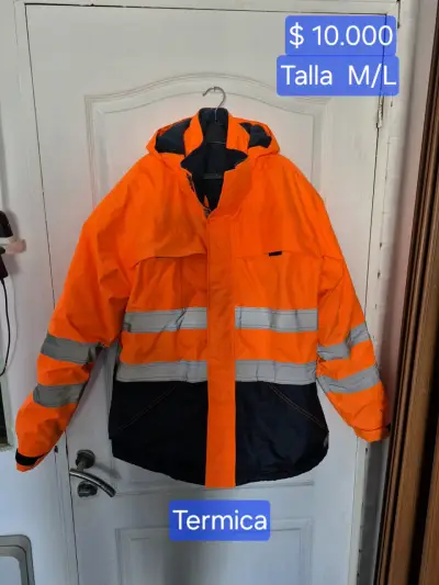 Chaqueta térmica reflectante naranja talla M/L - miniatura 1