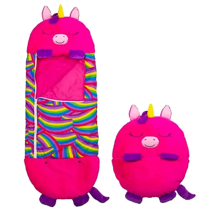 Saco de dormir infantil unicornio rosa