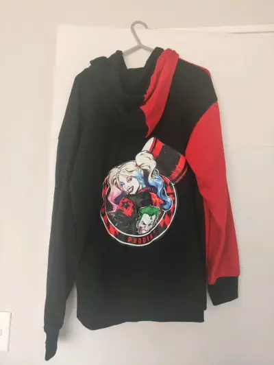 Polerón Harley Quinn bicolor con capucha - miniatura 2