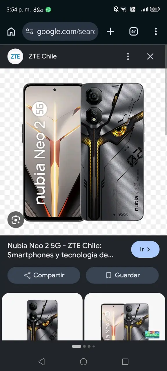 Smartphone Nubia Neo 2 5G con diseño futurista - 2